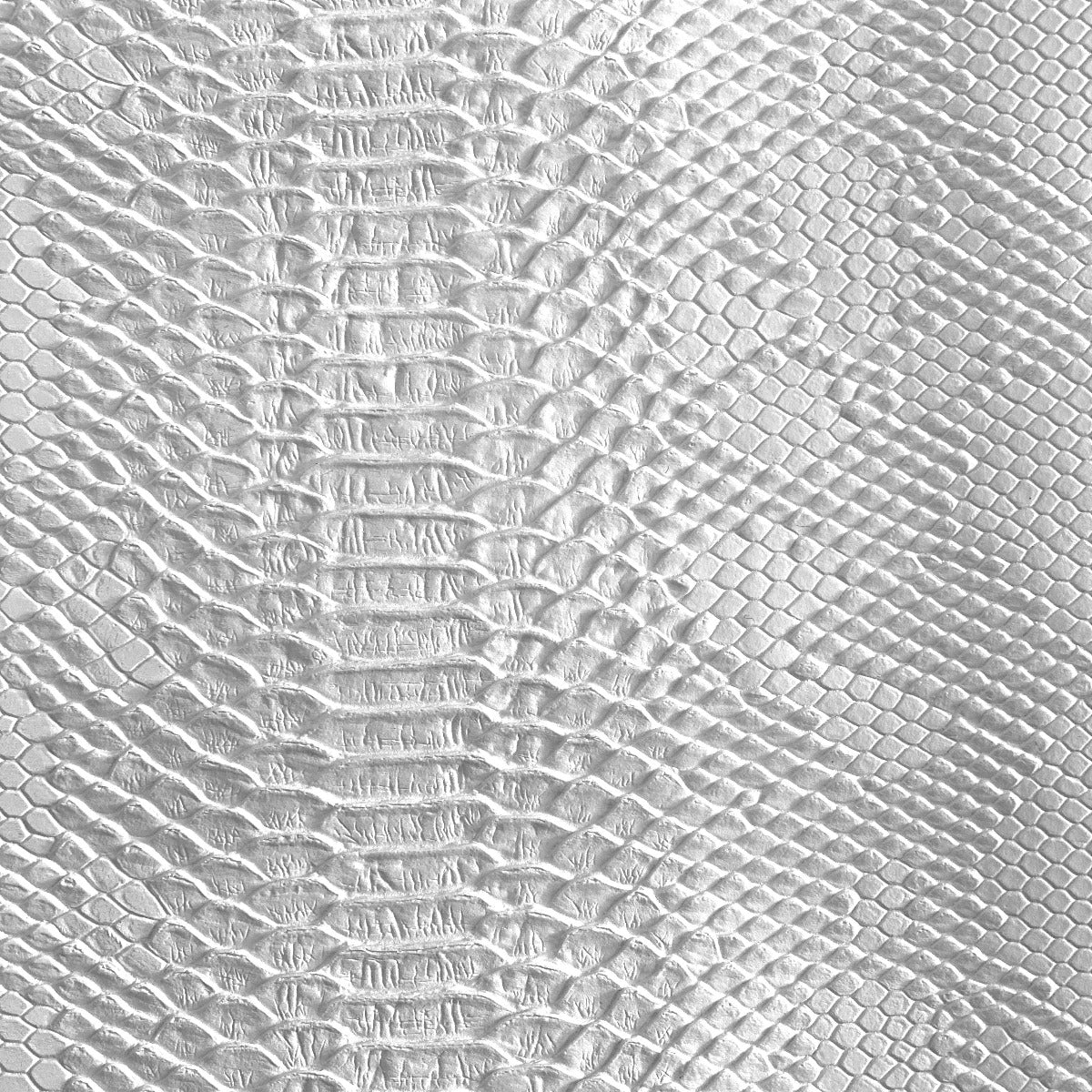 White Faux Viper Sopythana Snake Skin Vinyl - Fashion Fabrics Los Angeles