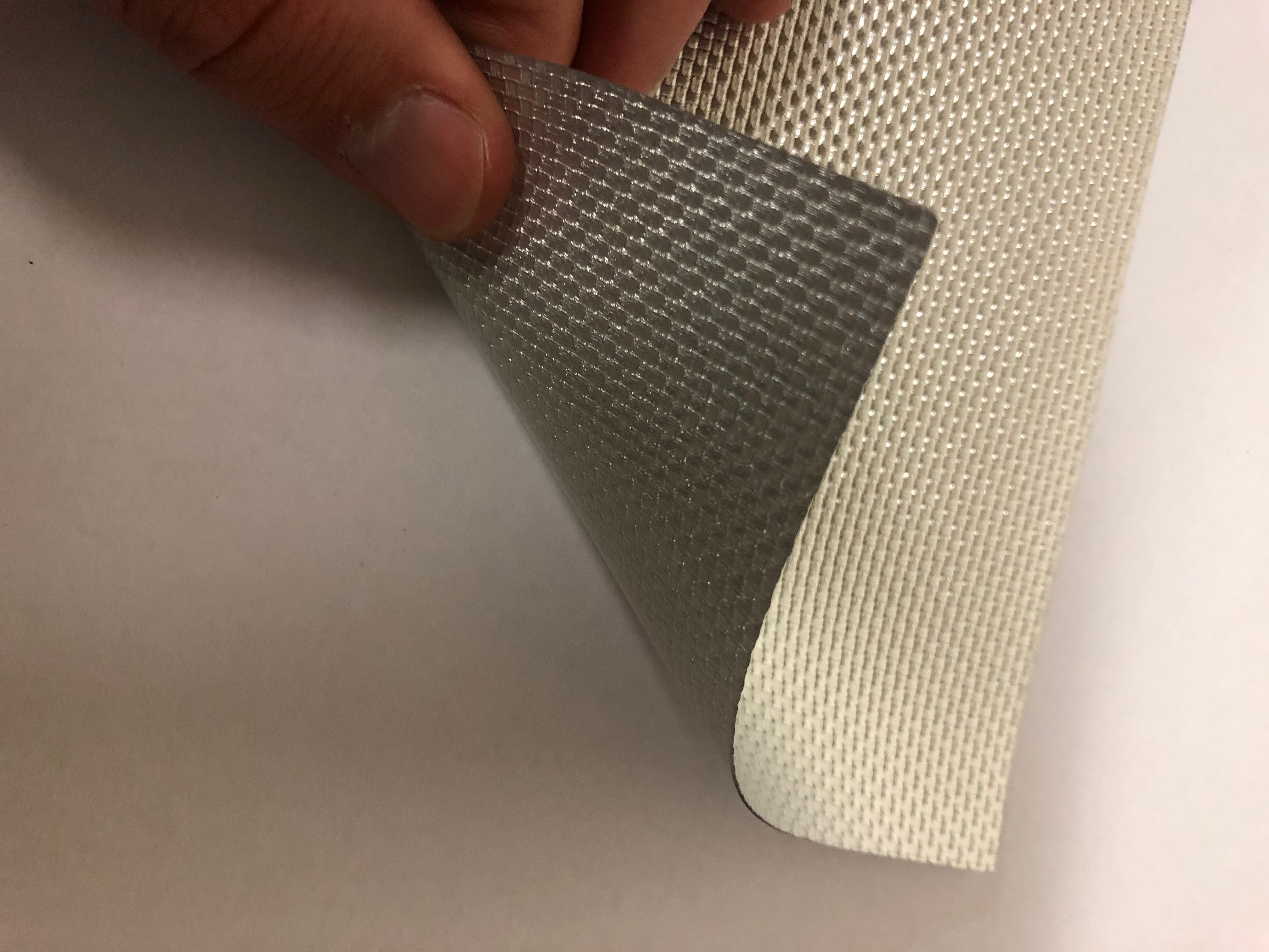 Silver Embossed PVC Vinyl Fabric - Fashion Fabrics Los Angeles