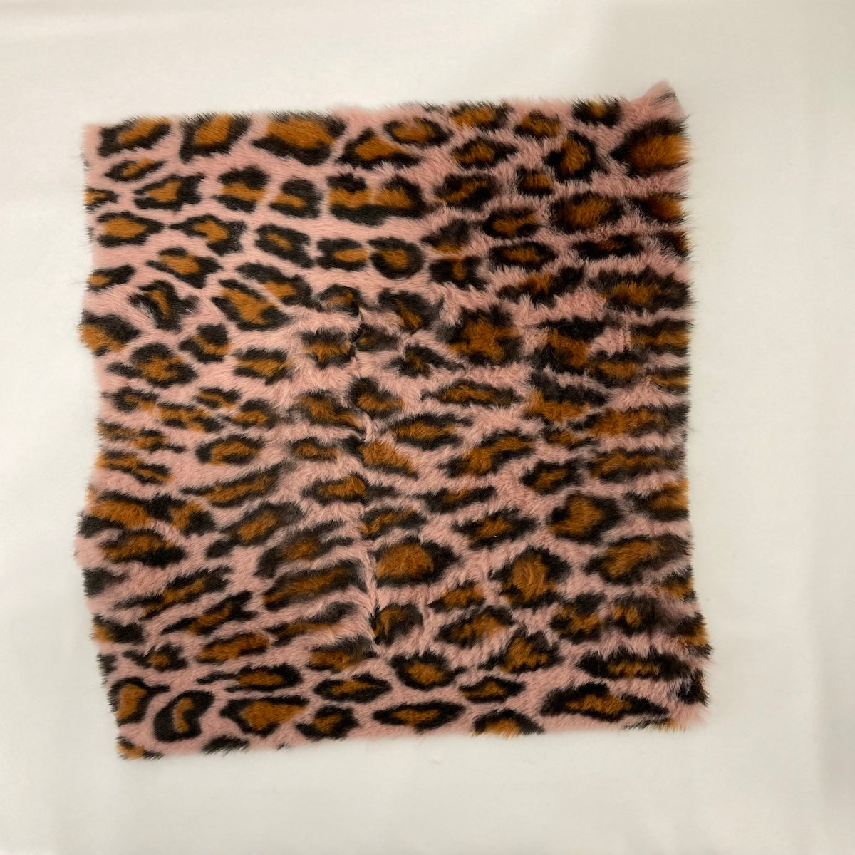 Pink Minky Leopard Faux Fur Fabric - Fashion Fabrics Los Angeles
