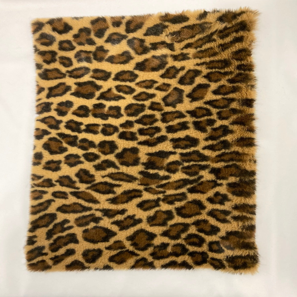 Brown Minky Leopard Faux Fur Fabric - Fashion Fabrics Los Angeles