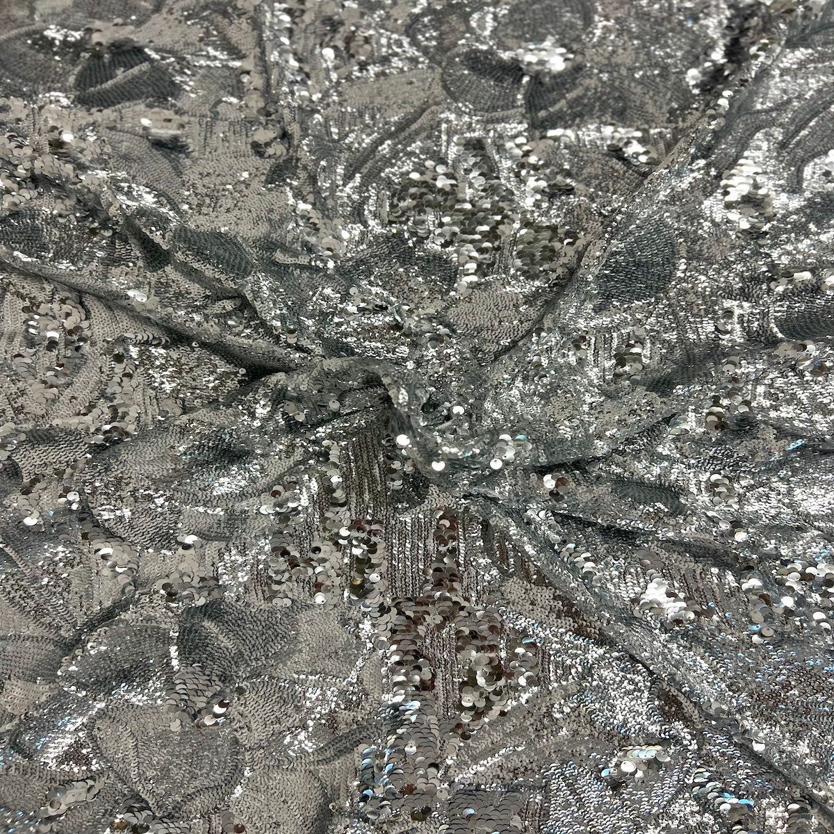 Giselle Multicolor Floral Stretch Sequins Fabric