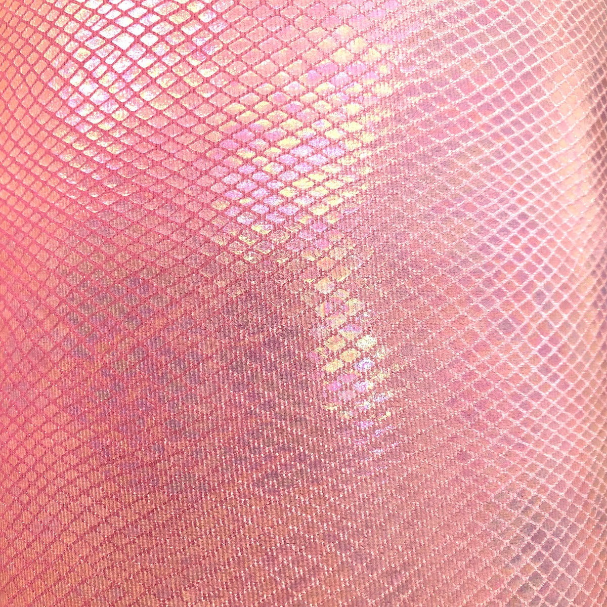 Pink Venom Snake Skin Stretch Velvet Iridescent Spandex Fabric - Fashion Fabrics Los Angeles