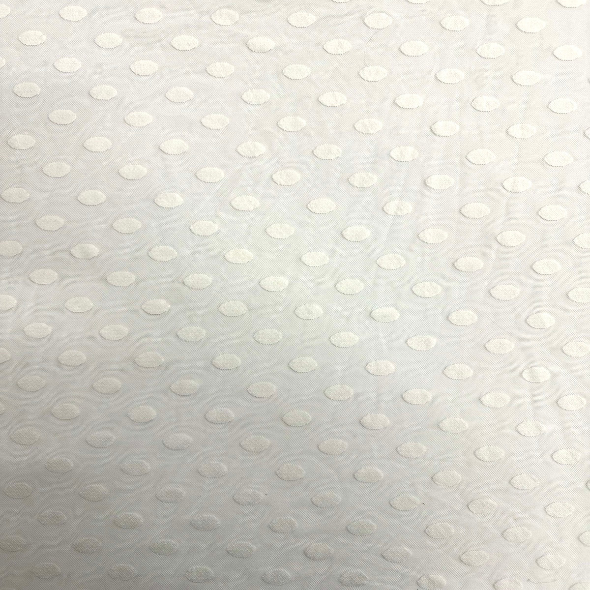 Flocked Polka Dot Mesh Fabric