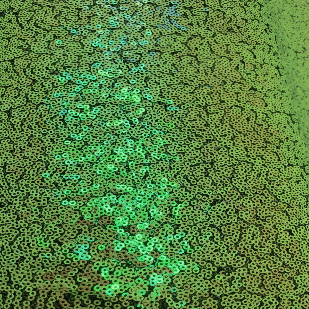 Neon Green Iridescent All Over Sequins Fabric - Fashion Fabrics LLC