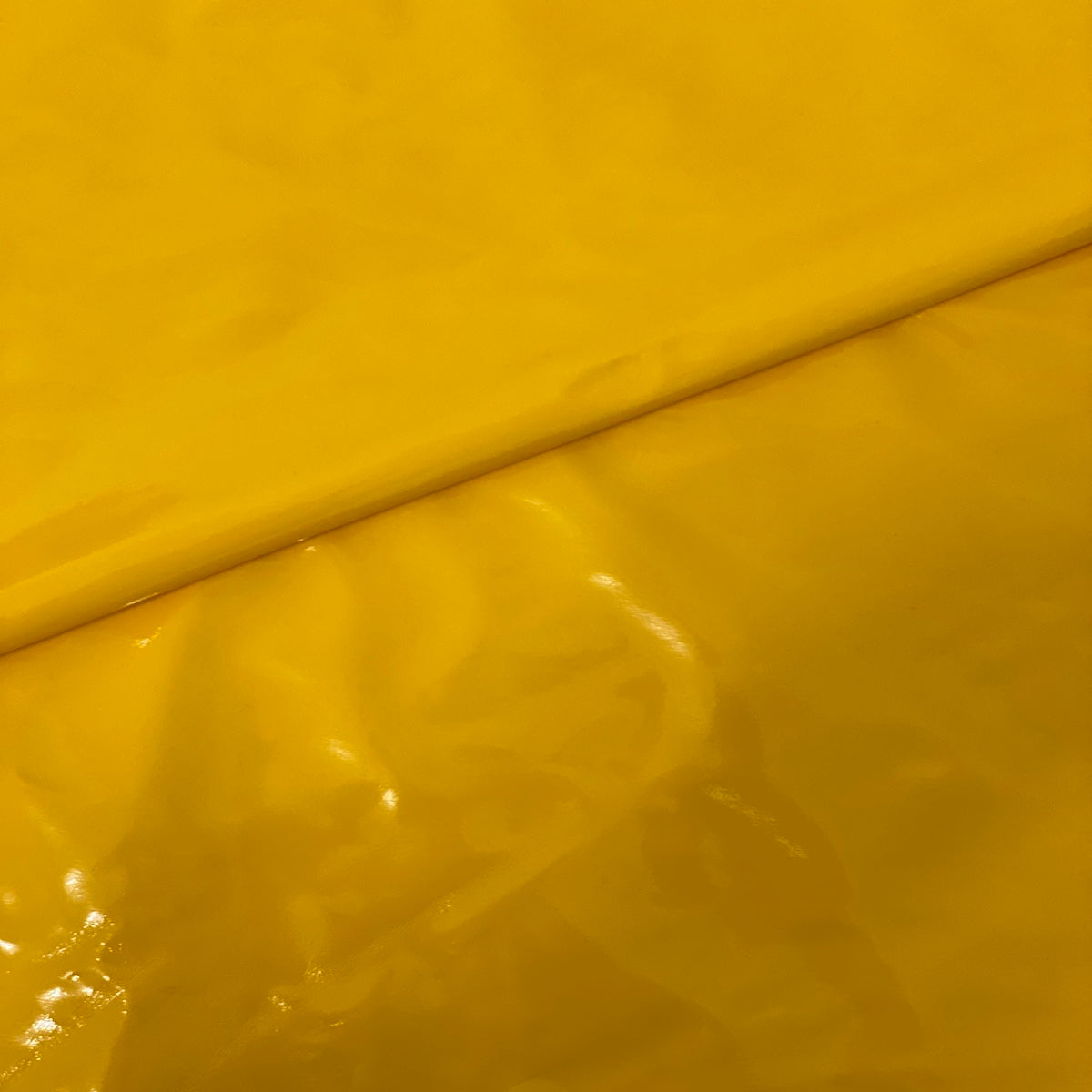 Yellow Faux Patent Leather Apparel Vinyl Fabric - Fashion Fabrics LLC