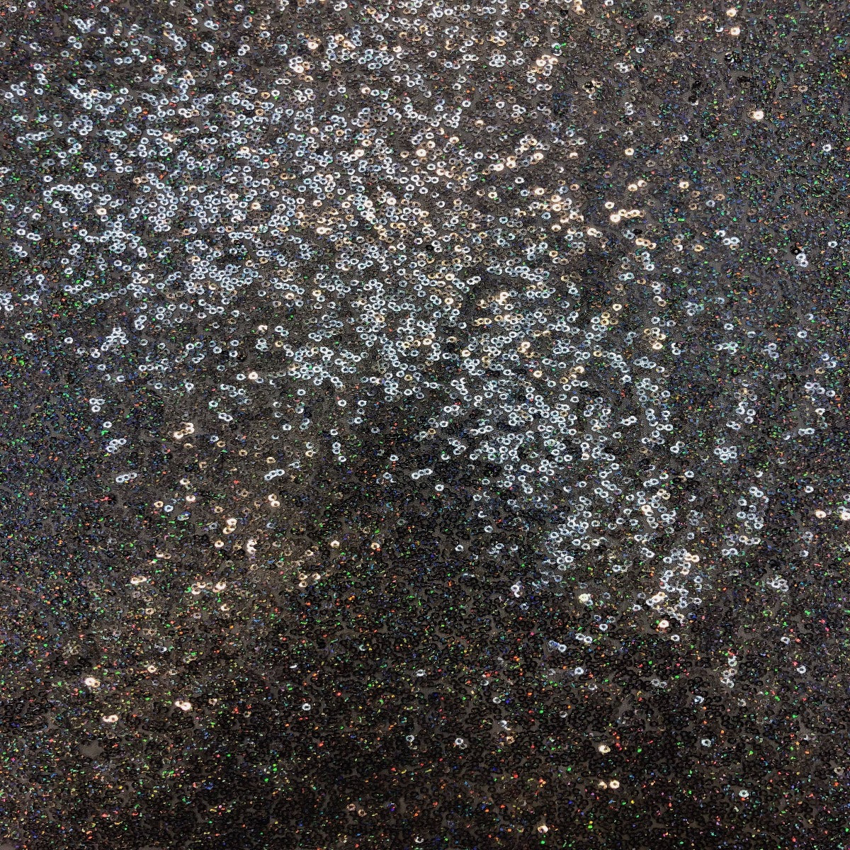 Black Iridescent All Over Sequins Fabric - Fashion Fabrics LLC