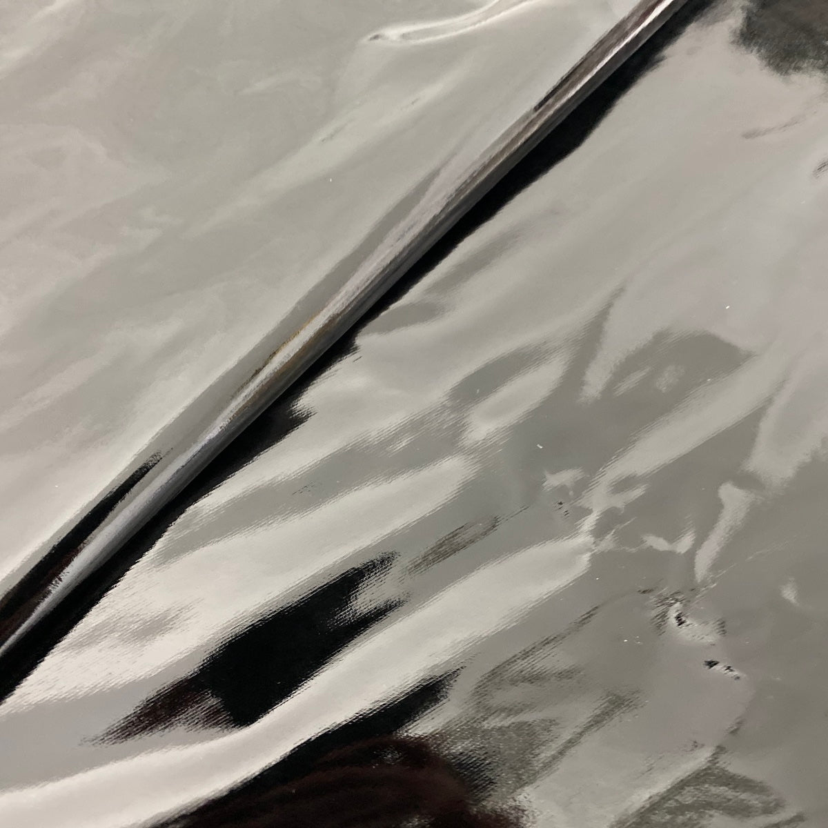 Black Faux Patent Leather Apparel Vinyl Fabric - Fashion Fabrics LLC