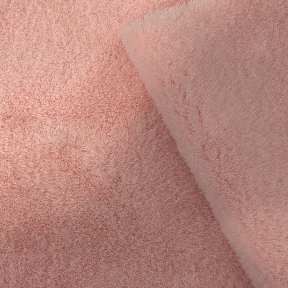 Bubble Gum Pink Rabbit Soft Cuddle Faux Fur Fabric - Fashion Fabrics LLC