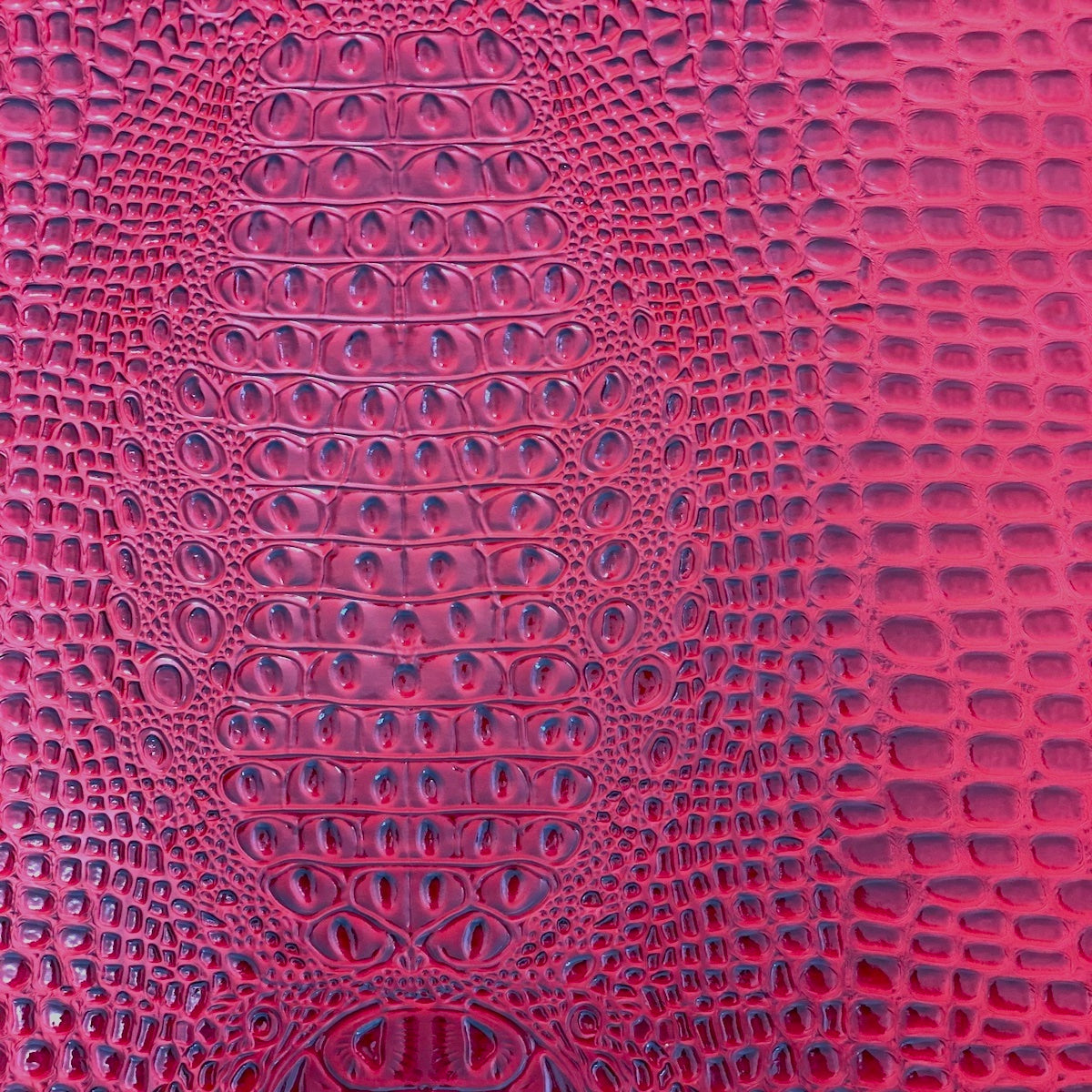 Fire Red Aussie 3D Embossed Gator Vinyl Fabric - Fashion Fabrics LLC
