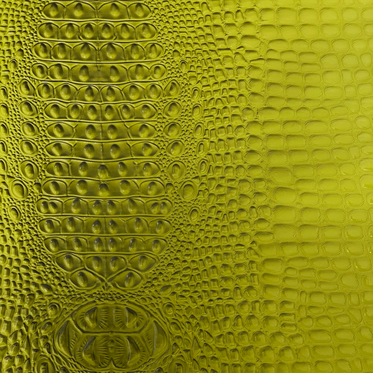 Lime Green Aussie 3D Embossed Gator Vinyl Fabric - Fashion Fabrics LLC