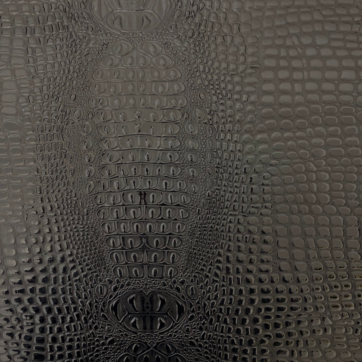 Black Aussie 3D Embossed Gator Vinyl Fabric - Fashion Fabrics LLC