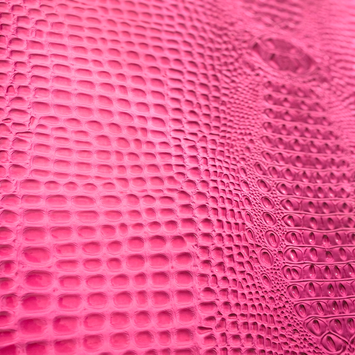 Pink Aussie 3D Embossed Gator Vinyl Fabric - Fashion Fabrics LLC