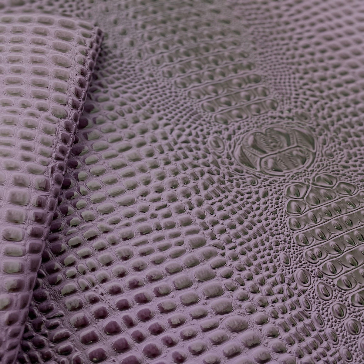 Purple Aussie 3D Embossed Gator Vinyl Fabric - Fashion Fabrics LLC