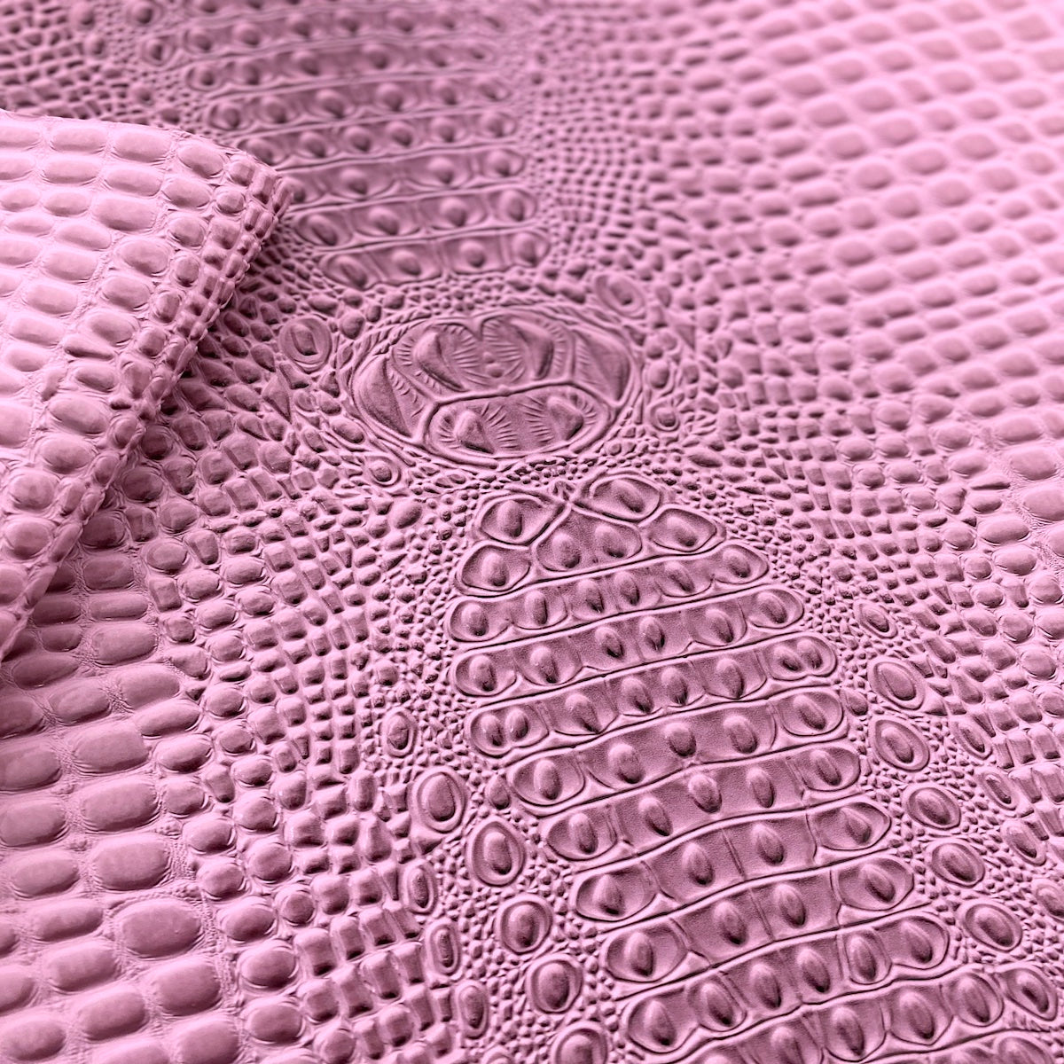 Lavender Purple Aussie 3D Embossed Gator Vinyl Fabric - Fashion Fabrics LLC
