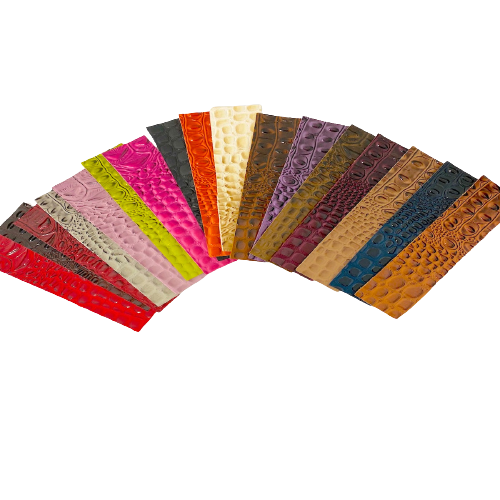 Dark Wine Red Aussie 3D Embossed Gator Vinyl Fabric - Fashion Fabrics LLC