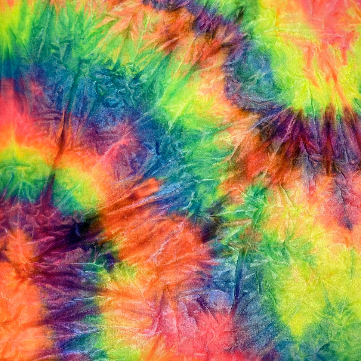 Dark Rainbow Tie Dye Stretch Velvet Fabric - Fashion Fabrics LLC