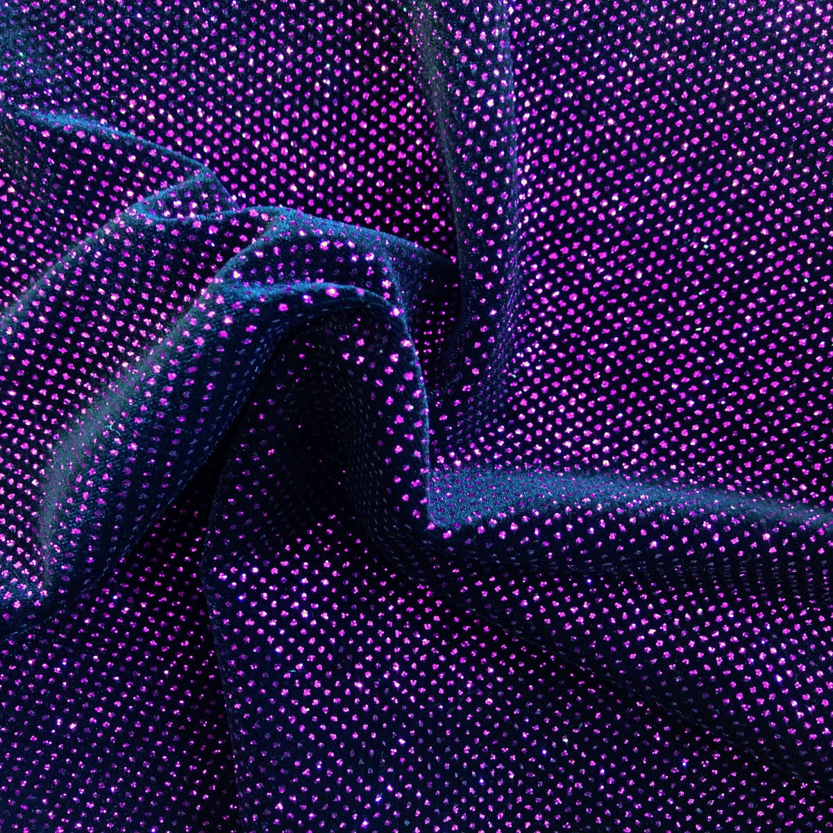 Fuchsia Sparkle Glitter Lurex Stretch Velvet Fabric - Fashion Fabrics Los Angeles