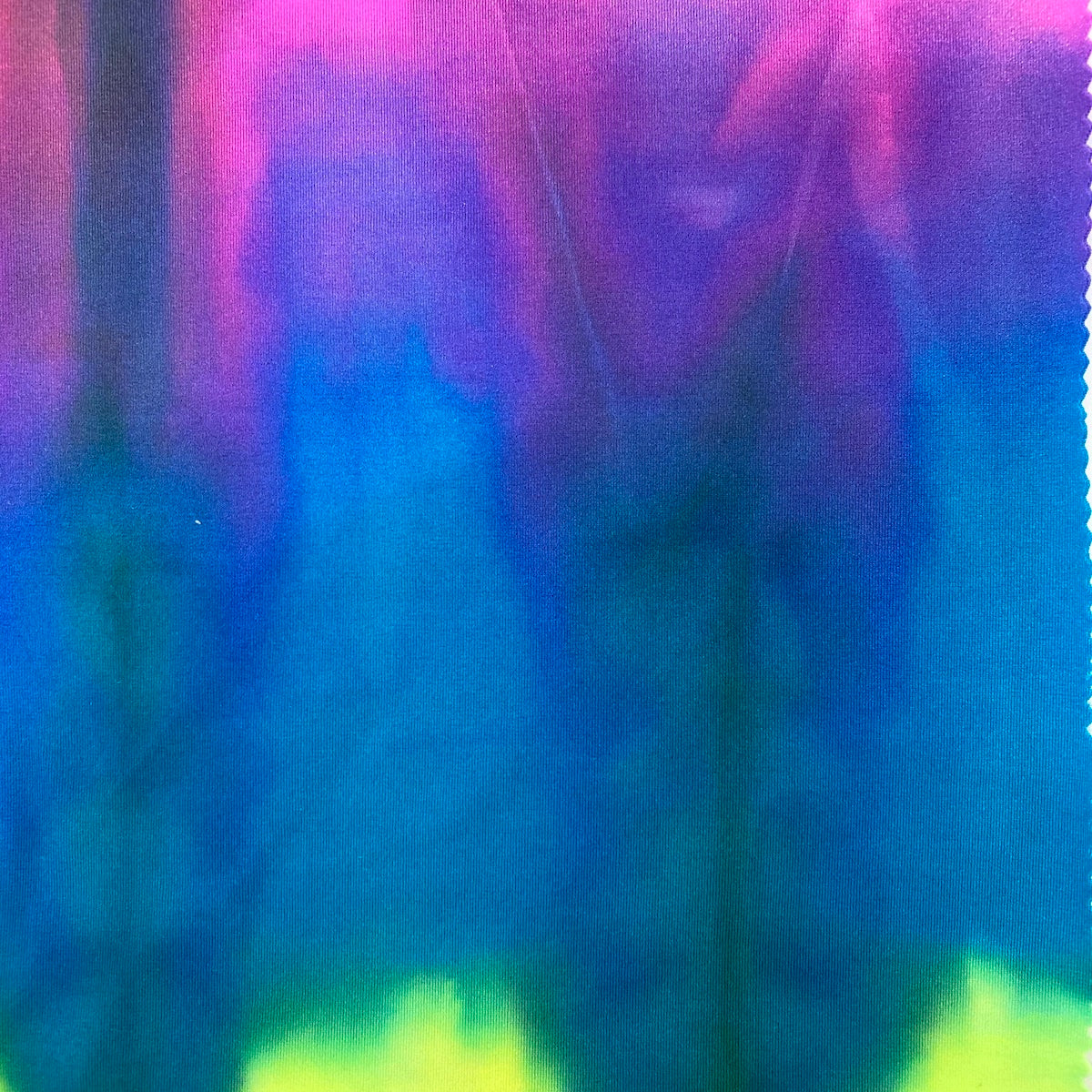 Rainbow Tie Dye Nylon Spandex Fabric - Fashion Fabrics LLC