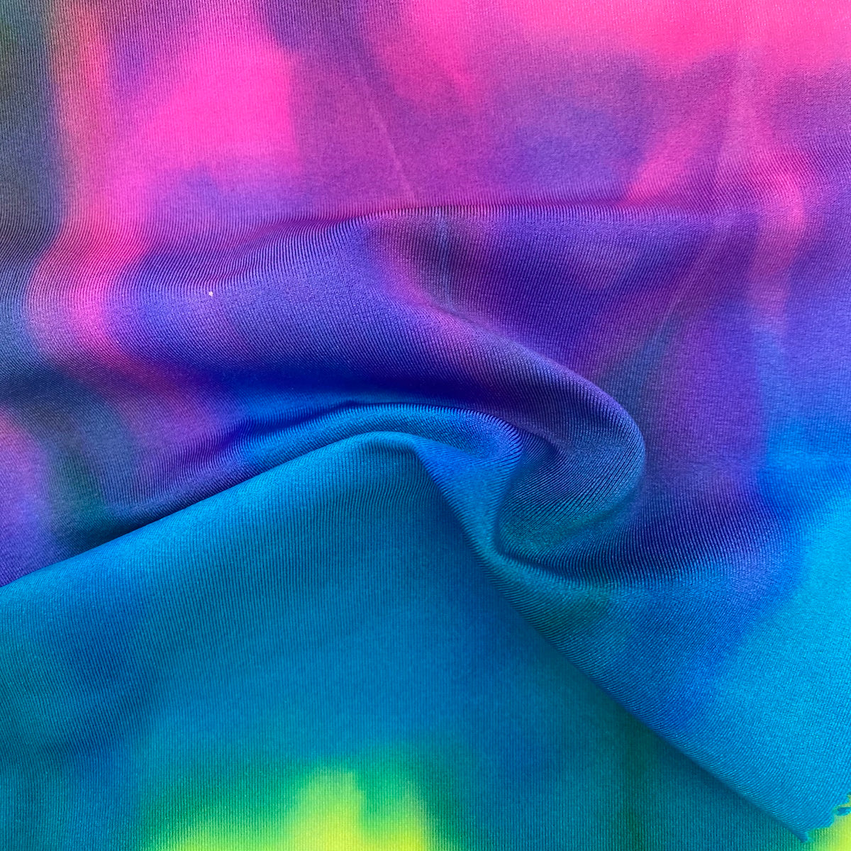 Rainbow Tie Dye Nylon Spandex Fabric - Fashion Fabrics LLC