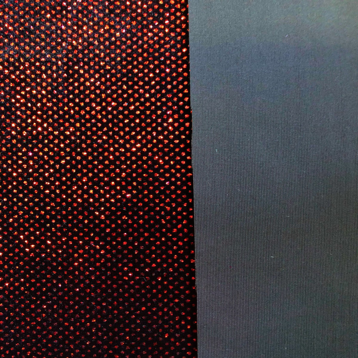 Red Sparkle Glitter Lurex Stretch Velvet Fabric - Fashion Fabrics Los Angeles