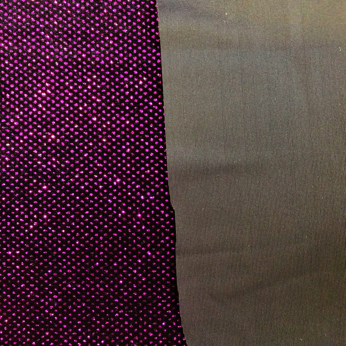 Fuchsia Sparkle Glitter Lurex Stretch Velvet Fabric - Fashion Fabrics Los Angeles