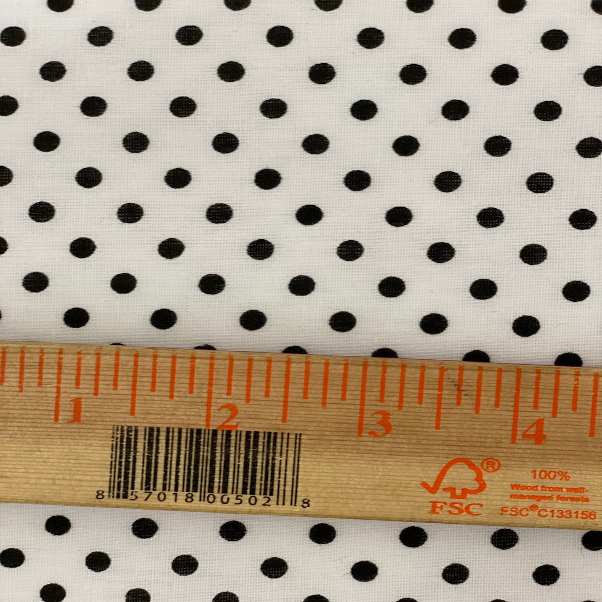 Green White Mini Polka Dot Poly Cotton Fabric - Fashion Fabrics LLC