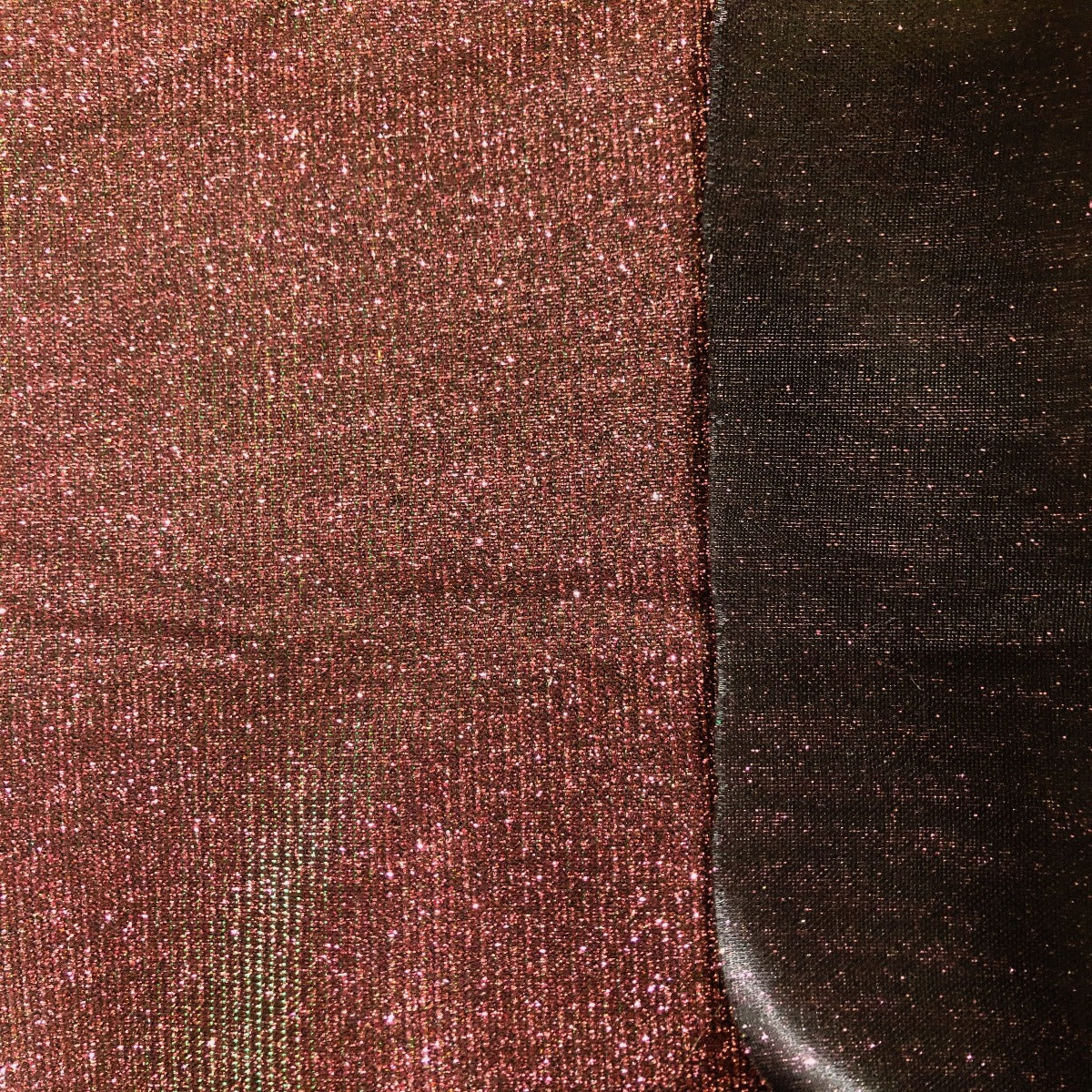 Burgundy Green Gold Holographic Shimmer Glitter Spandex Fabric - Fashion Fabrics Los Angeles