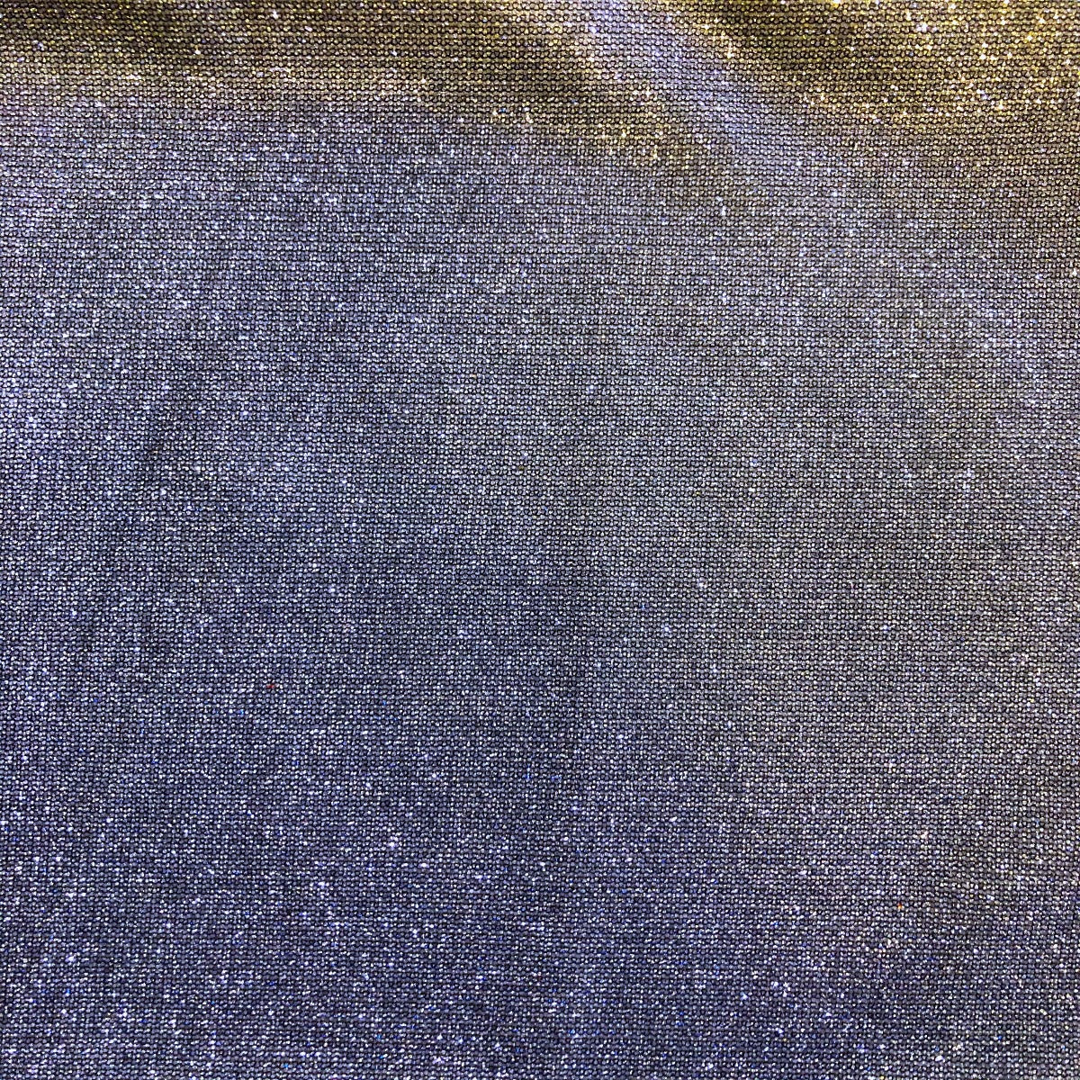 Silver Royal Blue Holographic Shimmer Glitter Spandex Fabric - Fashion Fabrics Los Angeles