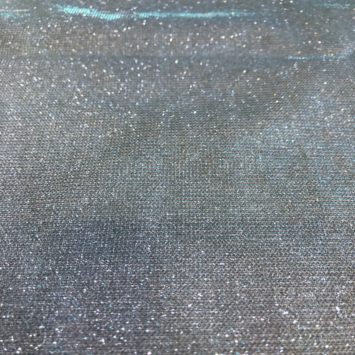 Baby Blue Silver Holographic Shimmer Glitter Spandex Fabric - Fashion Fabrics Los Angeles