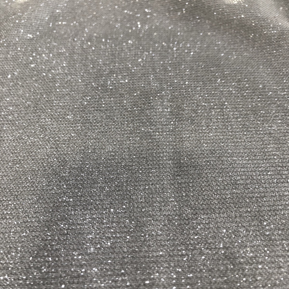 Silver Holographic Shimmer Glitter Spandex Fabric - Fashion Fabrics Los Angeles