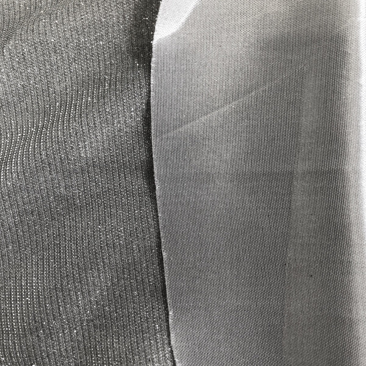 Silver Holographic Shimmer Glitter Spandex Fabric - Fashion Fabrics Los Angeles