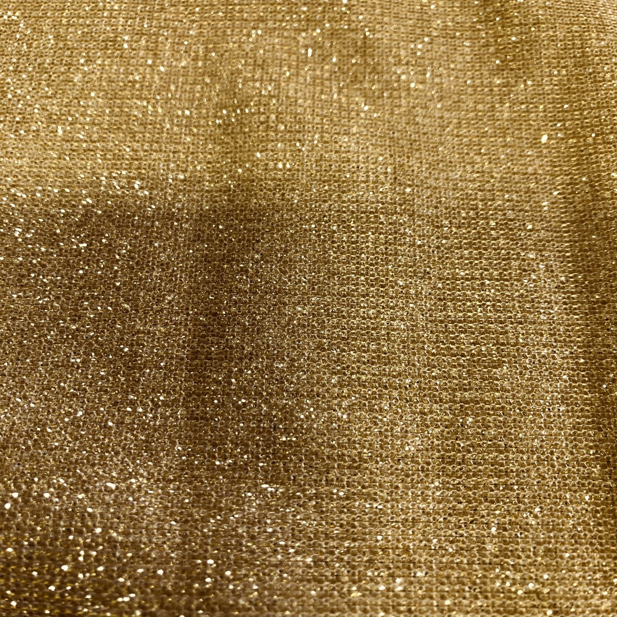 Gold Holographic Shimmer Glitter Spandex Fabric