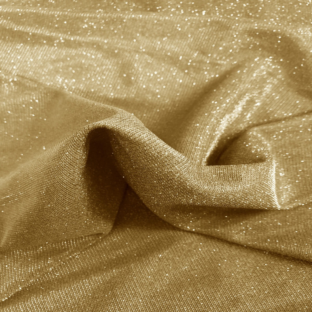 Gold Holographic Shimmer Glitter Spandex Fabric - Fashion Fabrics Los Angeles