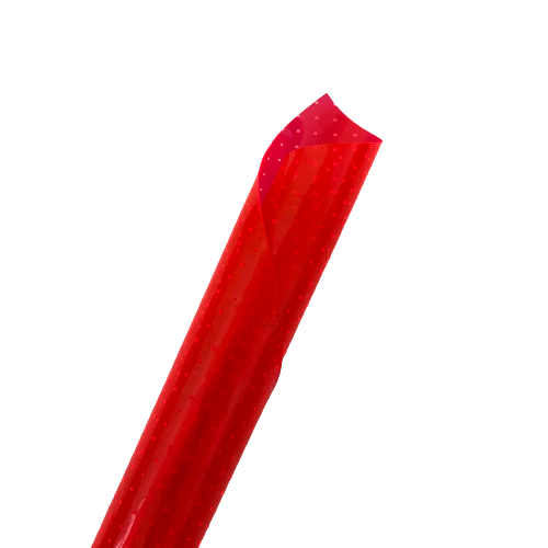 Red Perforated Tinted PVC Marine Clear Vinyl Fabric - Fashion Fabrics LLC