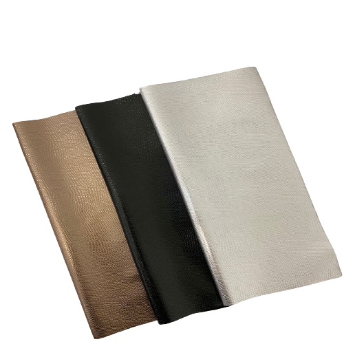 Black Anaconda Snakeskin Stretch Vinyl Fabric - Fashion Fabrics LLC