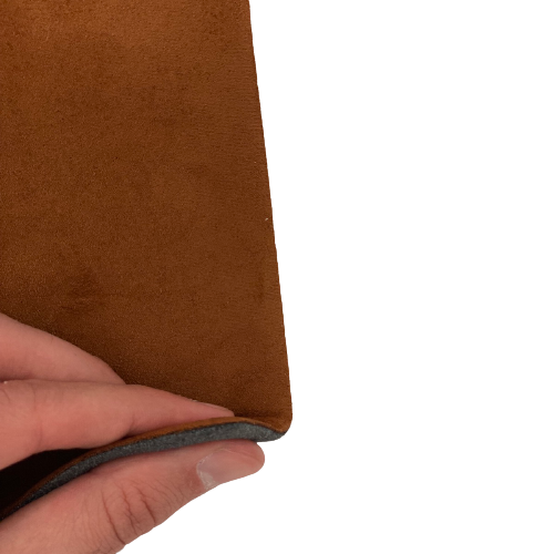 Whisky Brown Luxury Stretch Suede Foam Backed Headliner Fabric - Fashion Fabrics LLC
