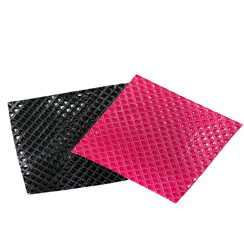 Black Diamond Embossed Vinyl Fabric - Fashion Fabrics LLC