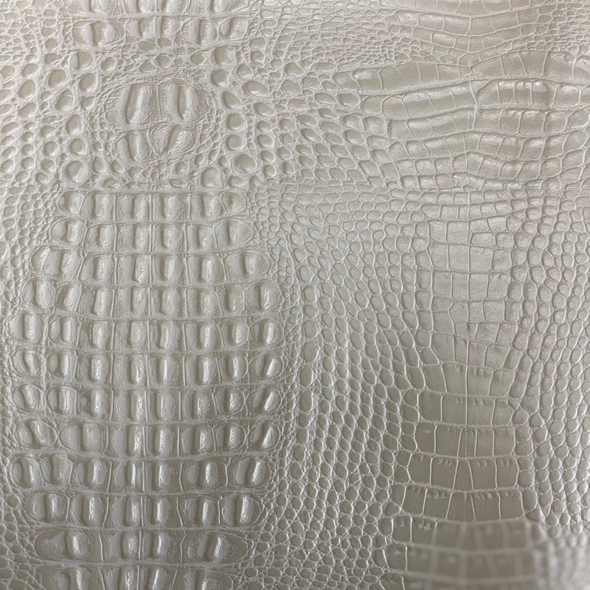 Ivory Marine Gator Vinyl Fabric - Fashion Fabrics LLC