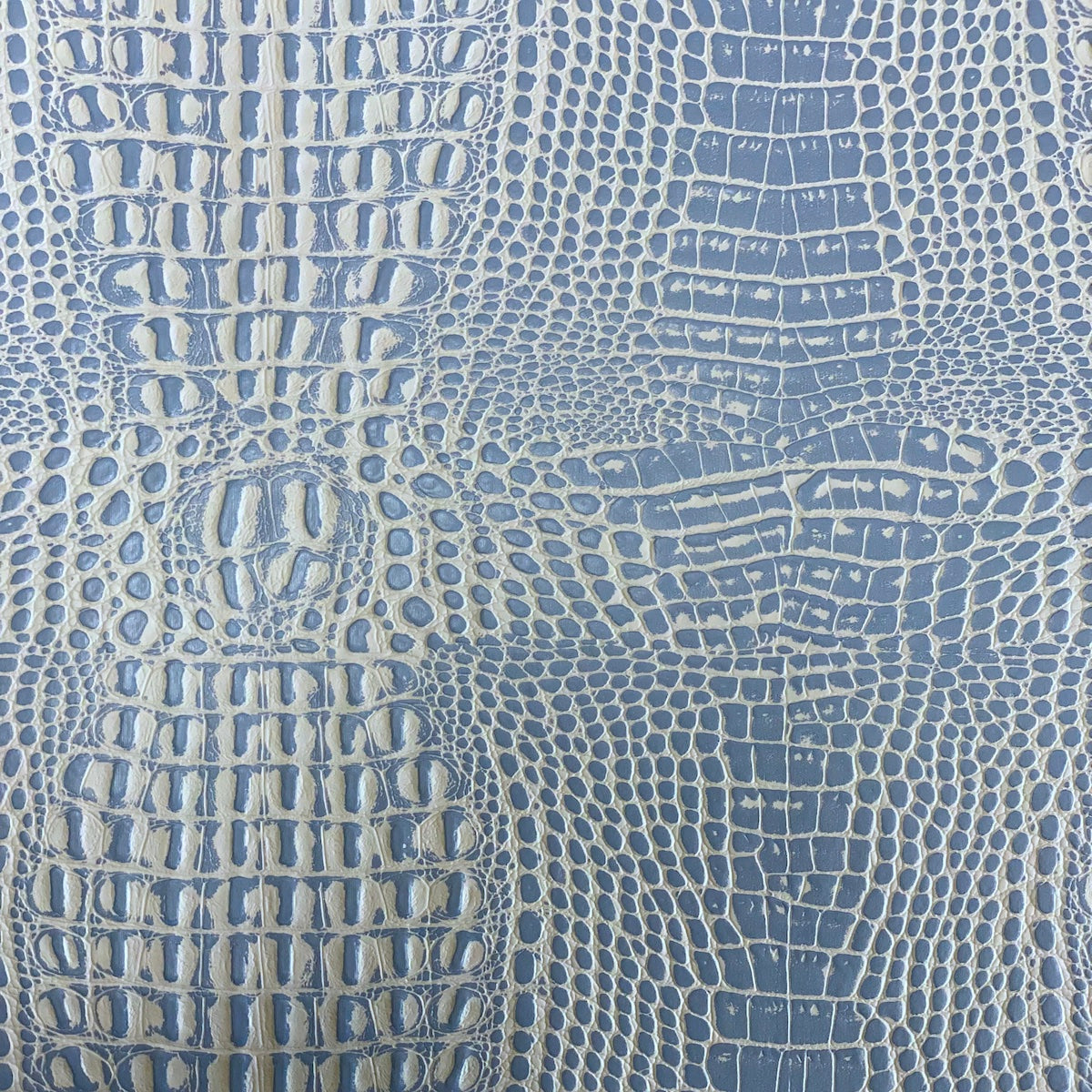 Ice Blue Marine Gator Vinyl Fabric - Fashion Fabrics LLC