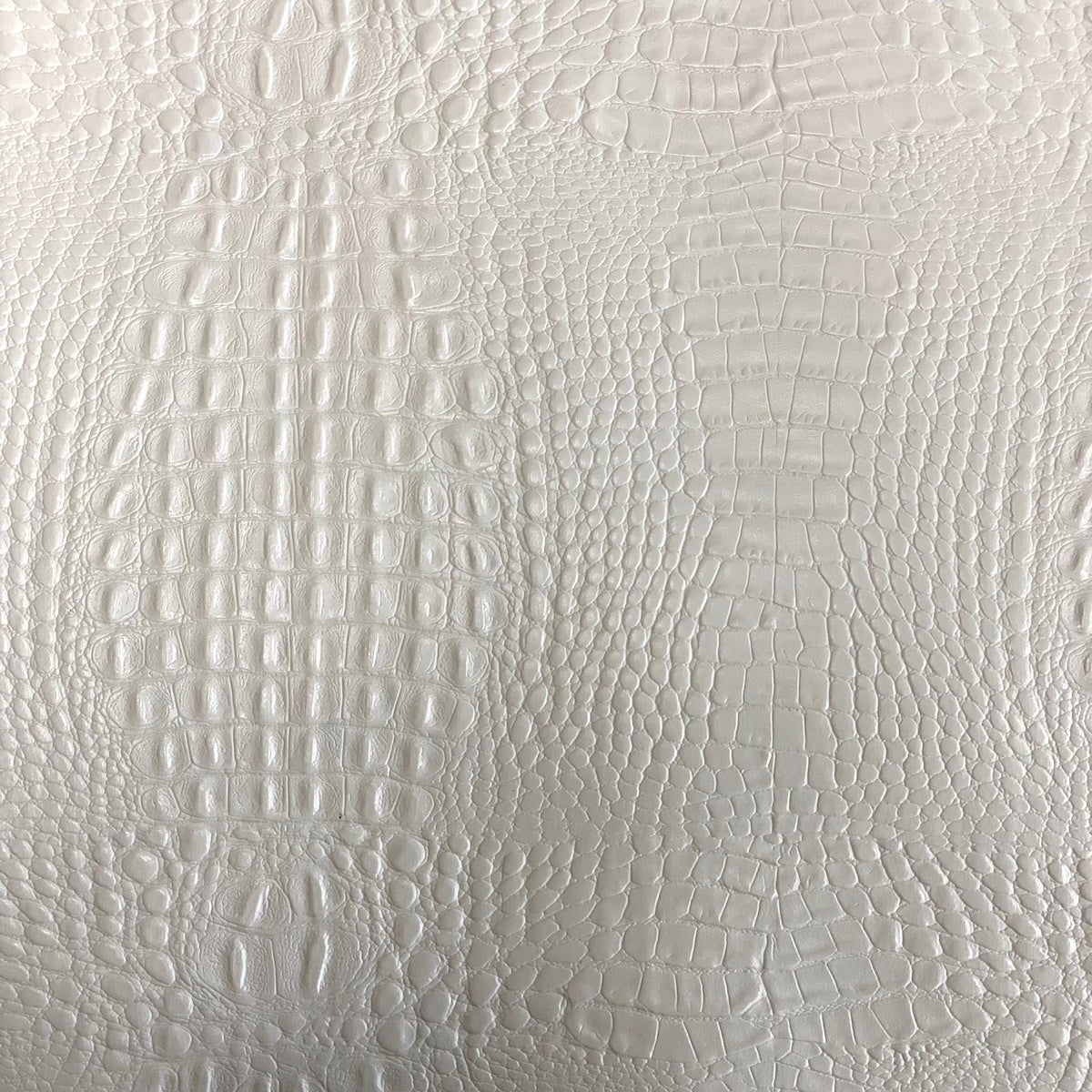 White Marine Gator Vinyl Fabric - Fashion Fabrics LLC