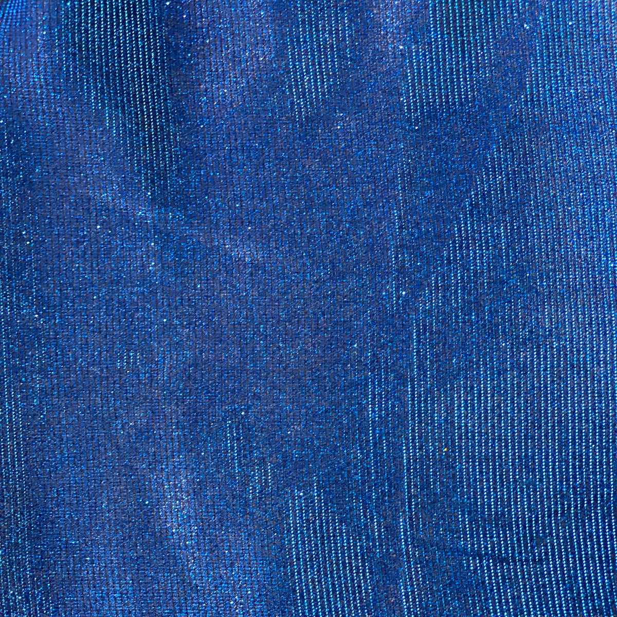 Royal Blue Holographic Shimmer Glitter Spandex Fabric - Fashion Fabrics LLC