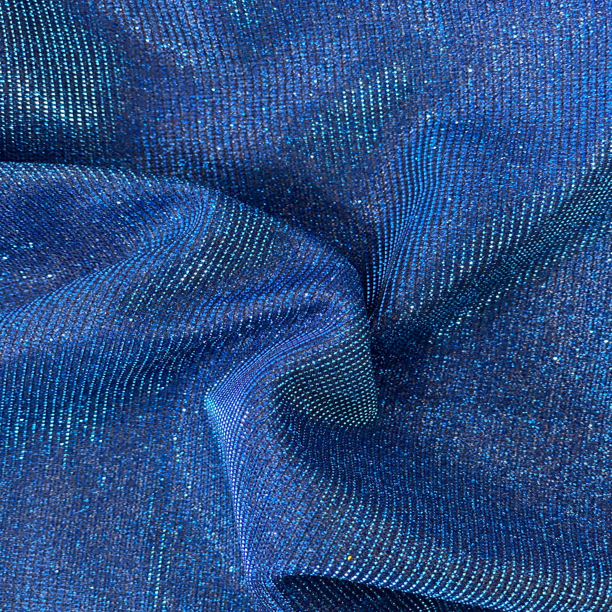 Royal Blue Holographic Shimmer Glitter Spandex Fabric - Fashion Fabrics LLC