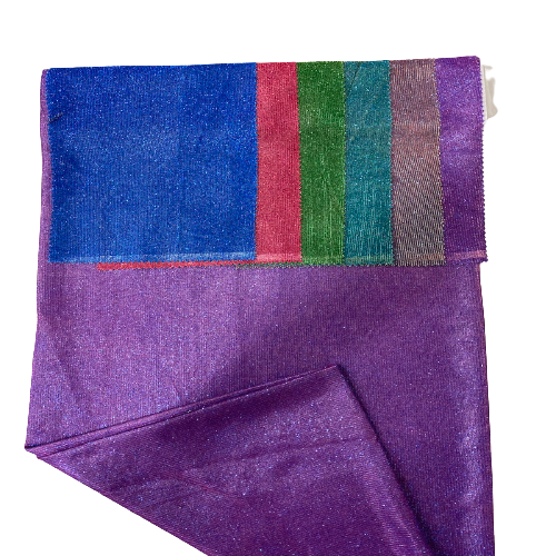 Purple Royal Blue Holographic Shimmer Glitter Spandex Fabric - Fashion Fabrics LLC