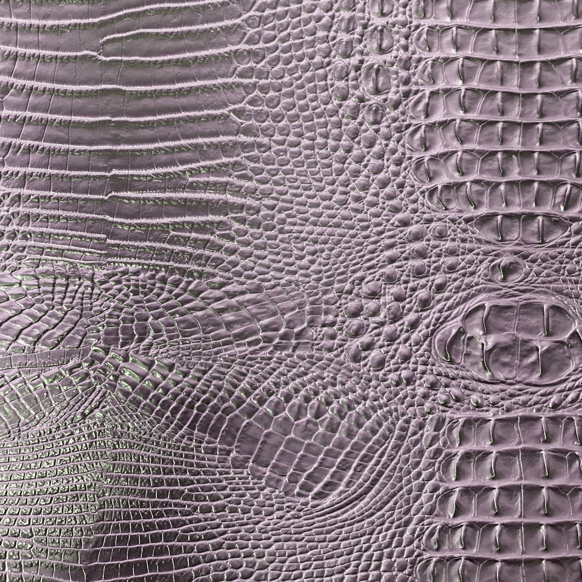 Purple Amazon 3D Embossed Gator Faux Leather Vinyl Fabric - Fashion Fabrics LLC