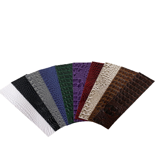 Brown Amazon 3D Embossed Gator Faux Leather Vinyl Fabric - Fashion Fabrics LLC