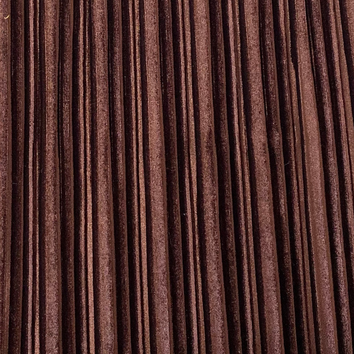 Brown Pleated Stretch Velvet Fabric - Fashion Fabrics LLC