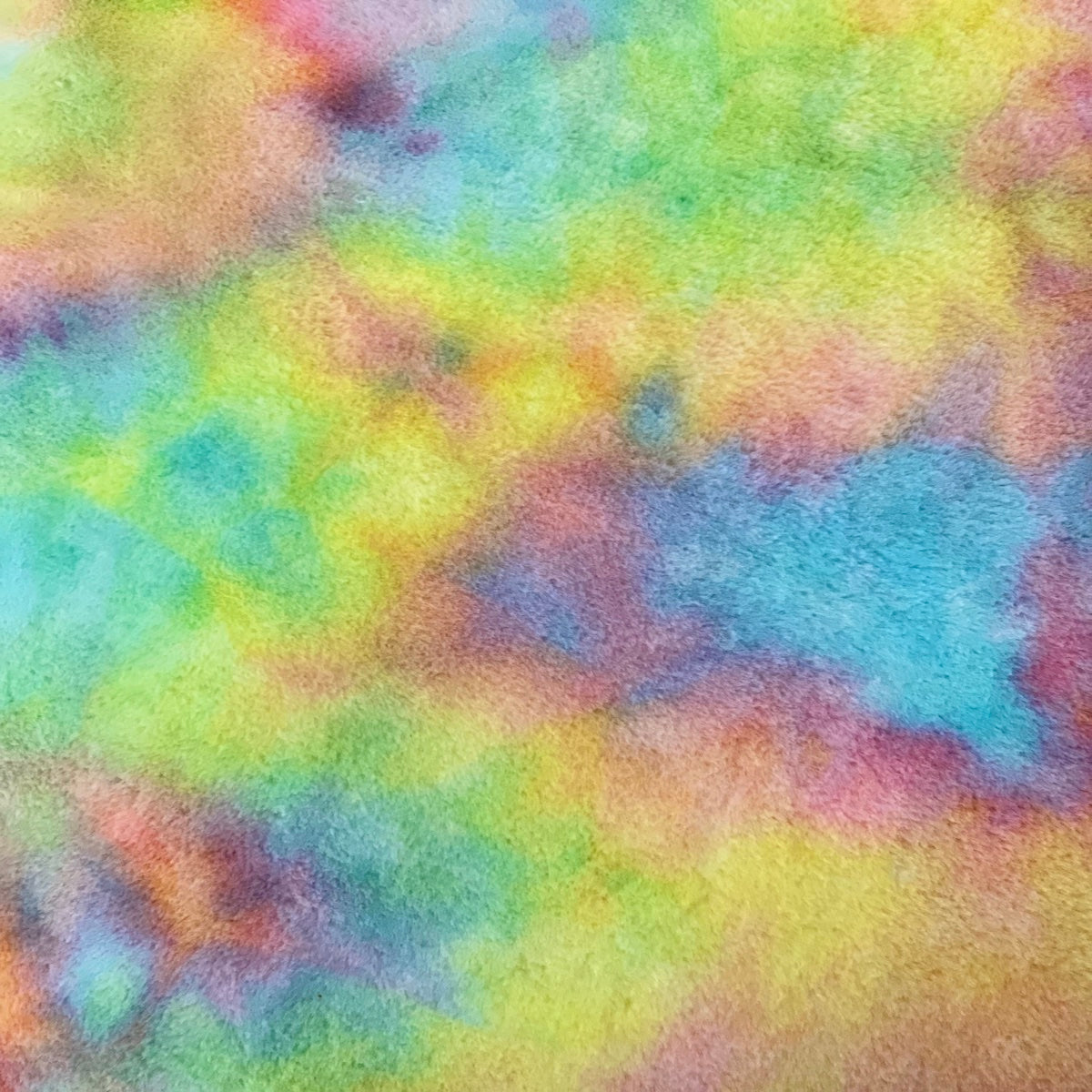Rainbow Tie Dye Rabbit Soft Plush Short Pile Faux Fur Fabric - Fashion Fabrics LLC