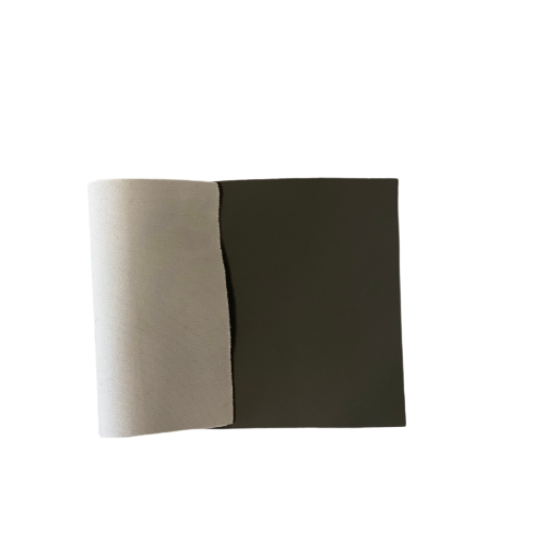 Gray Matte Faux Leather Stretch Vinyl Fabric - Fashion Fabrics LLC