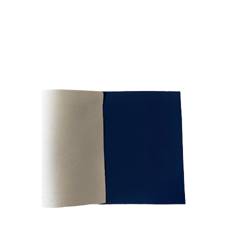 Navy Blue Matte Faux Leather Stretch Vinyl Fabric - Fashion Fabrics LLC