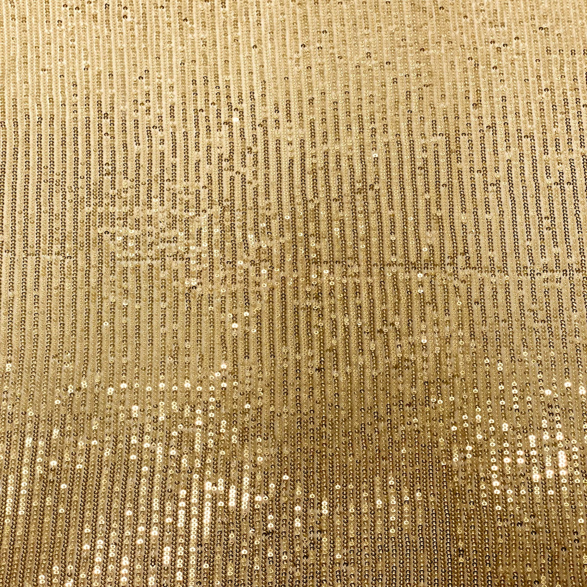 Gold Mille Striped Stretch Sequins Lace Fabric - Fashion Fabrics LLC